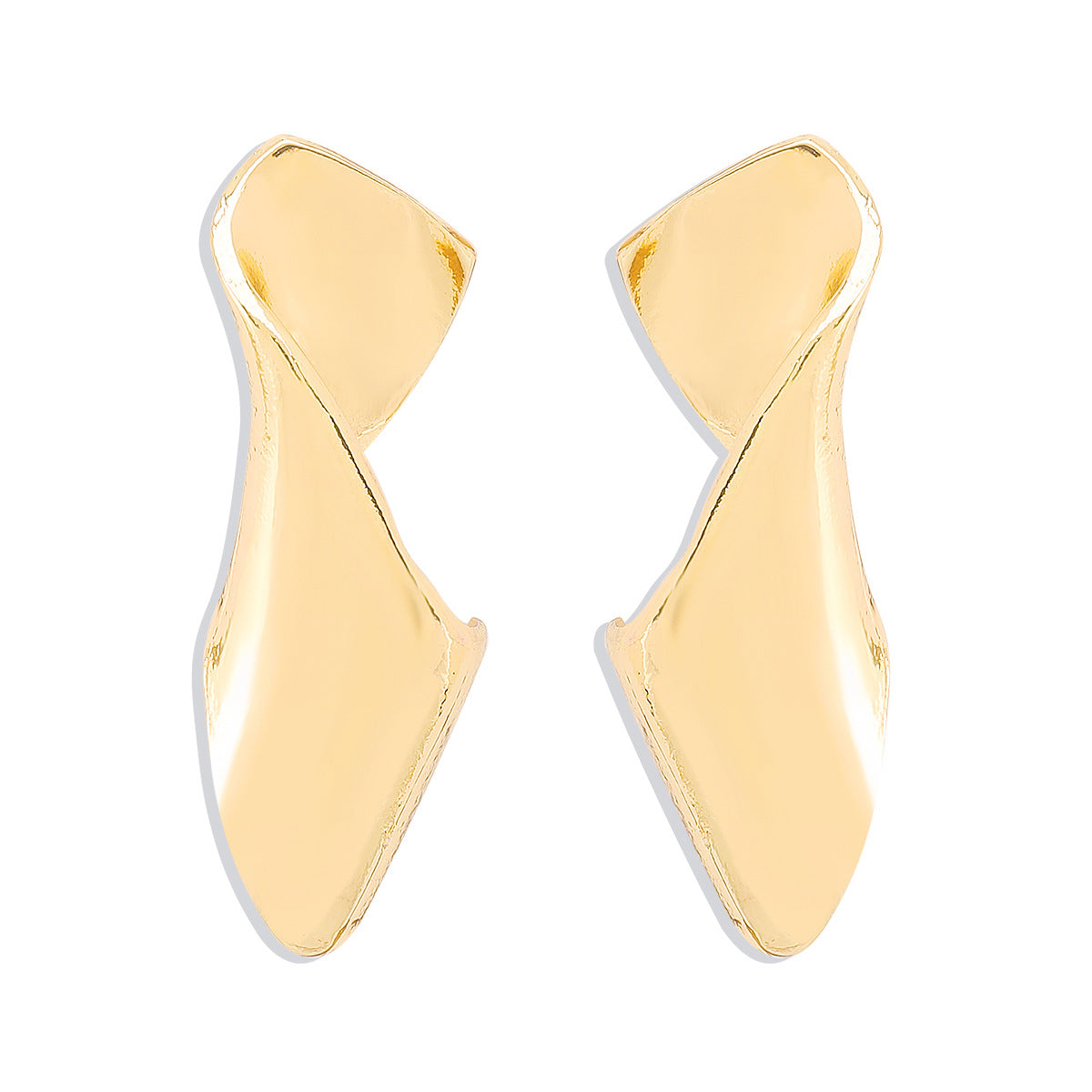Wholesale Retro Exaggerated Irregular Twisted Earrings